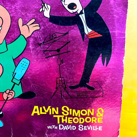 ALVIN LET’S ALL SING WITH THE CHIPMUNKS VTG 1961 VINYL RECORD LP LIBERTY RECORDS - Picture 8 of 16